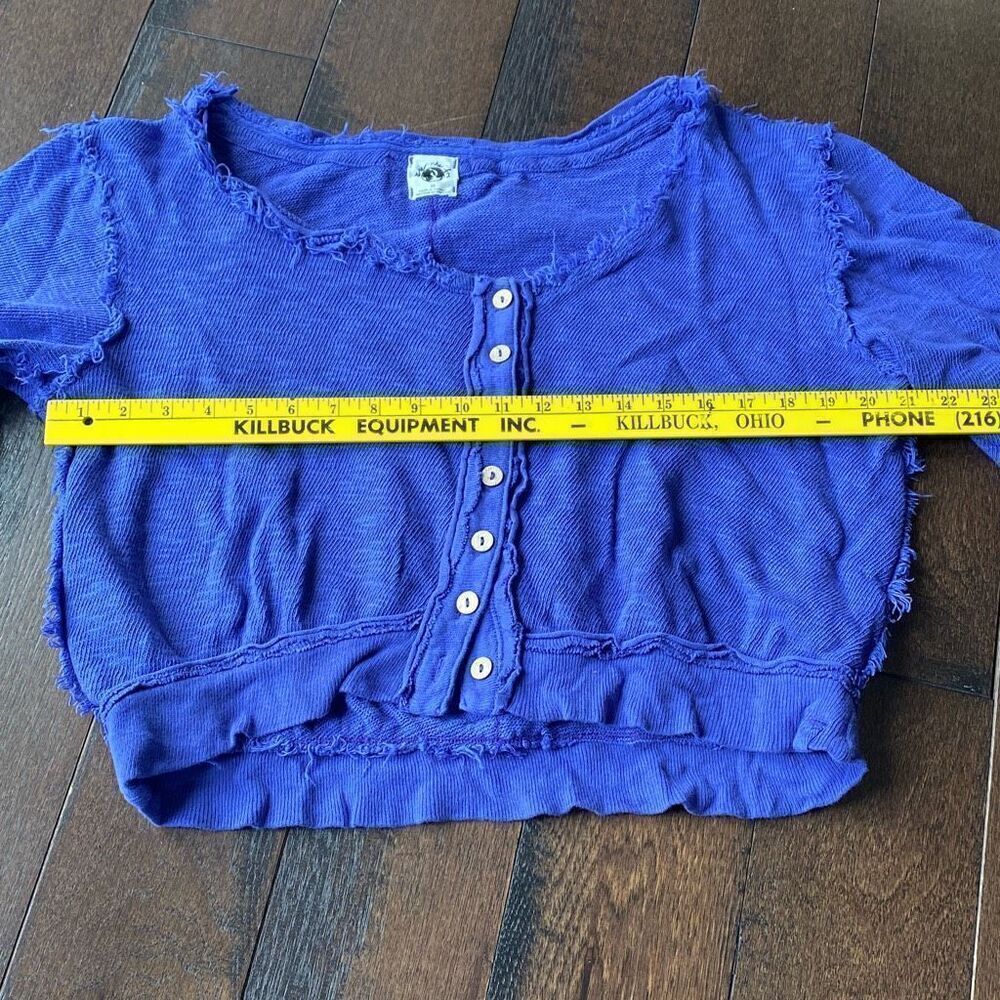 We the free golden road cardigan shirt free people womens size XS oversized butt - Picture 8 of 10